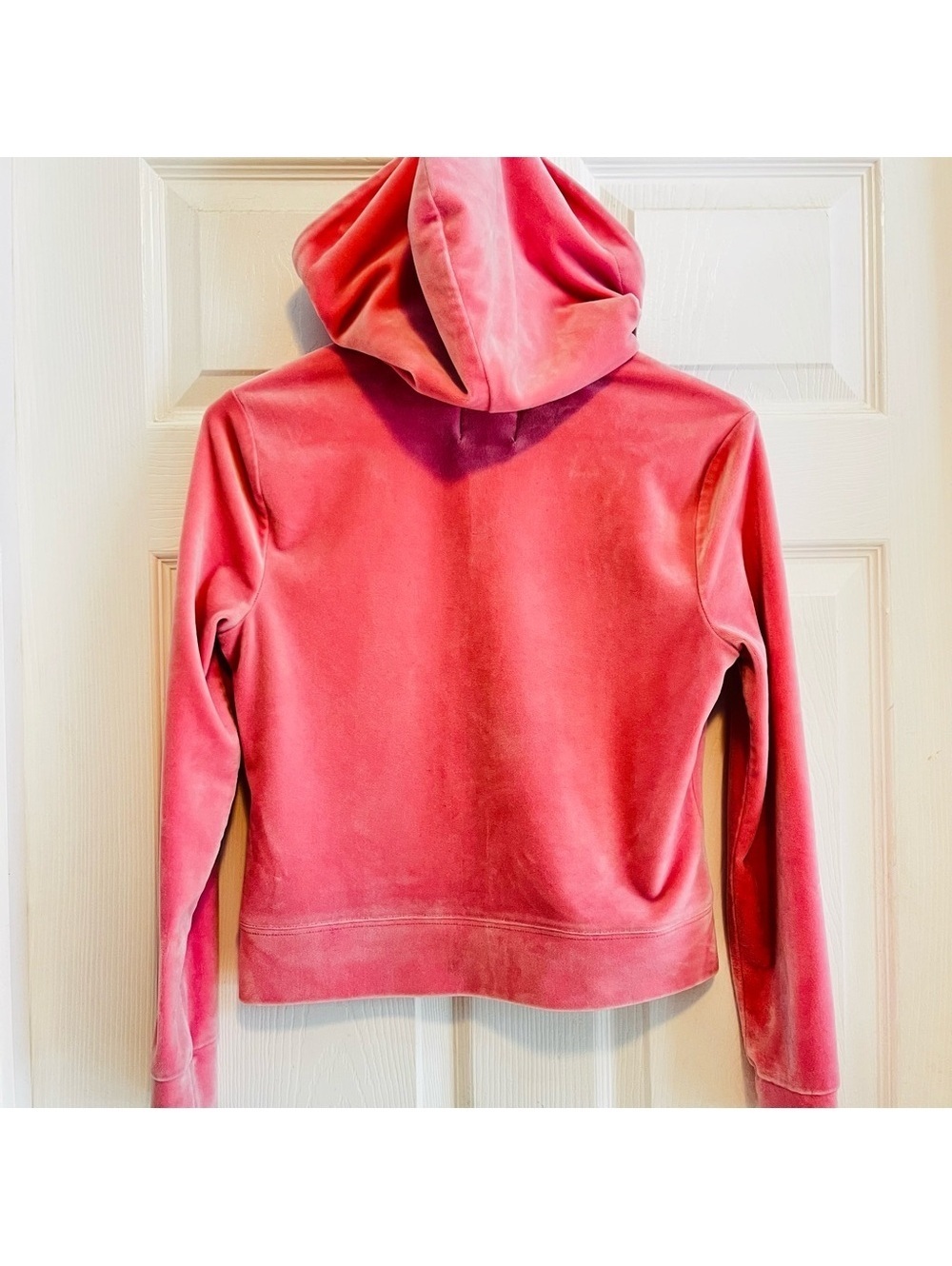 Juicy Couture Hoodie Jacket in Pink Velour Size Small Y2K - Picture 2 of 14